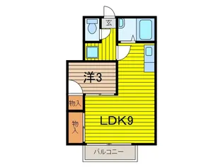 ひまわり荘【1階】の間取り