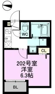 Cozy R【2階】の間取り