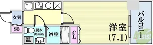 ベルトピア門口【4階】の間取り