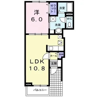 ラシュール コートI【1階】の間取り