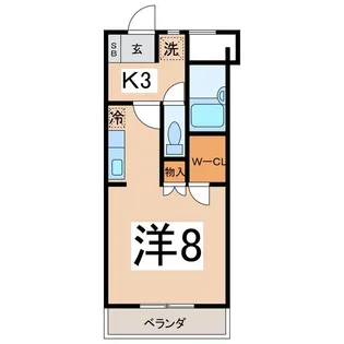 ラフィーネ高野【3階】の間取り