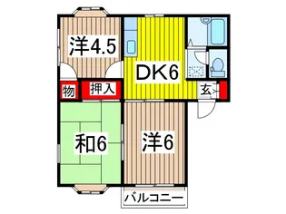 プリムローズ【1階】の間取り