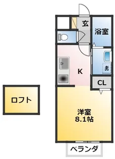 カルティエ・サンセール【2階】の間取り