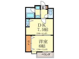 フィレンツェ平尾【6階】の間取り