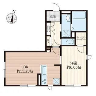 ウィスタリア小竹向原【1階】の間取り