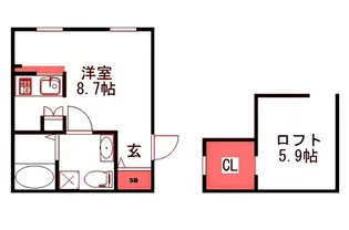 プリマガーデン穂の香弐番館【2階】の間取り