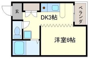 ドムール帝塚山【1階】の間取り