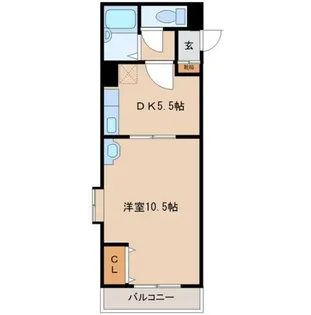 パークサイド大在中央【4階】の間取り