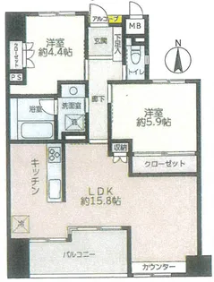 サーパス海老名第3【10階】の間取り