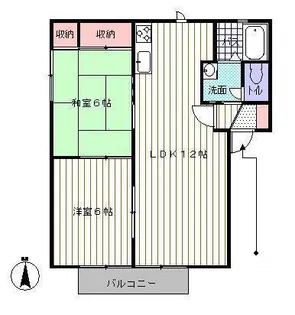 フォーレスOKATOMI 弐番館【1階】の間取り