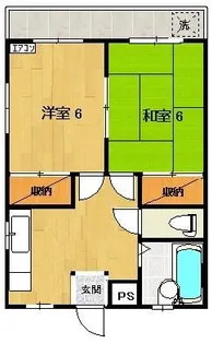 中川ビル【2階】の間取り