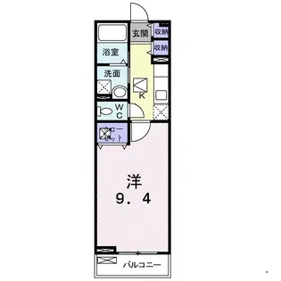 ブライト・パークサイド II【1階】の間取り