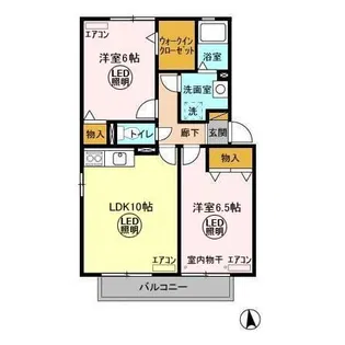 ROYAL GARDEN CASAHARA【2階】の間取り