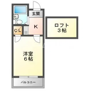 ハイツフミノ5【1階】の間取り