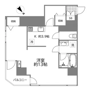 コスモ東神奈川駅前【8階】の間取り