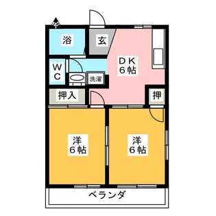 エクセルコートジュネス【1階】の間取り
