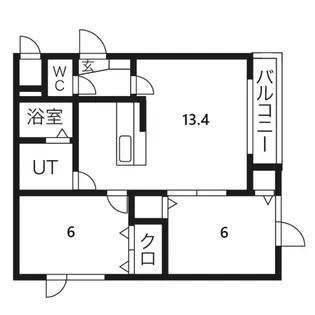 大京西宮の沢【1階】の間取り