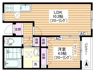 【旭化成ヘーベルメゾン】glycine【1階】の間取り