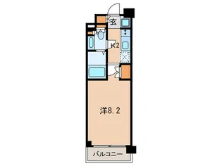 プレジリア新富町【9階】の間取り