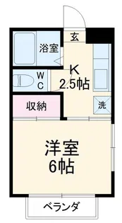 S・ハナエハイツ【2階】の間取り