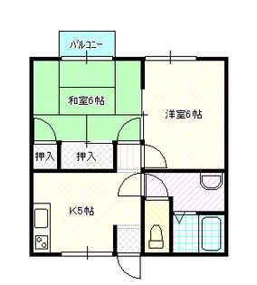 岡山県岡山市南区福成2【アパート】の間取り