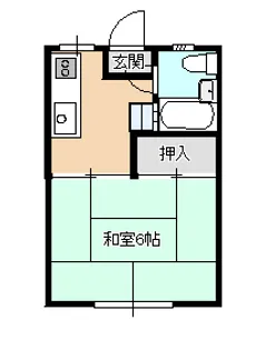 ハイツナカムラ【1階】の間取り