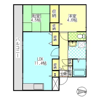 アシスト上越マンションV【2階】の間取り