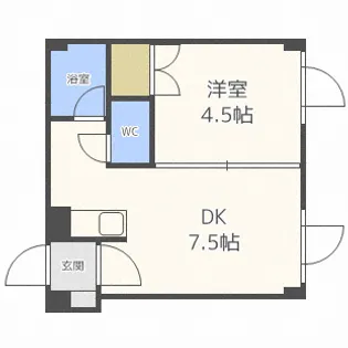 プレステージ北20条【2階】の間取り