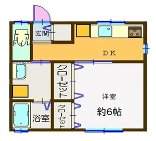 第3アラノコーポ【1階】の間取り