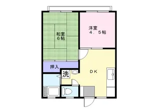 第二高橋ハイツ【2階】の間取り