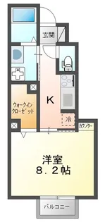メルベーユ【1階】の間取り