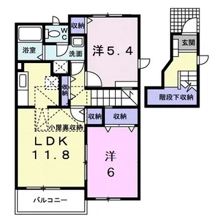 パールメゾン壱番館【2階】の間取り