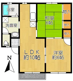 KMD弐番館【2階】の間取り