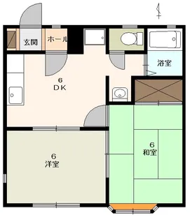 コーポコスモス【1階】の間取り