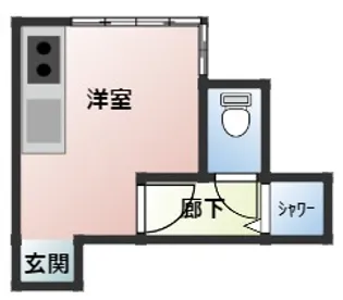小崎アパート【1階】の間取り