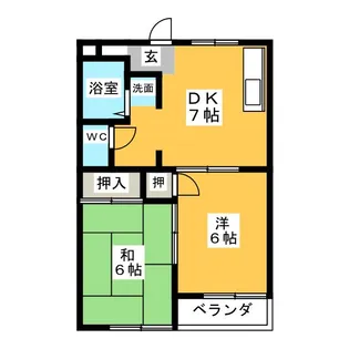 ビーズアベニュー【2階】の間取り