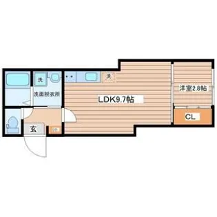 ウェルスビスタ連坊【3階】の間取り