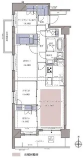 ディームス横濱青木町【2階】の間取り