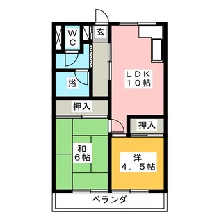 関谷ハイツ【3階】の間取り