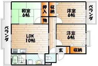 森田ハイツ【1階】の間取り