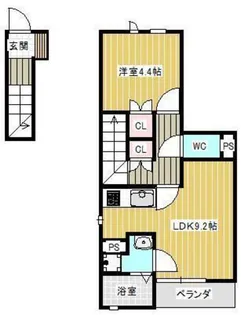 Fortuna平井 B棟【2階】の間取り