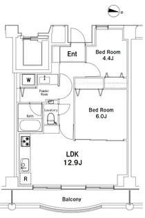 ソサエティ中野富士見町【5階】の間取り