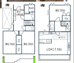 東京都杉並区久我山5【一戸建】の間取り