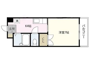 1Kの間取り画像