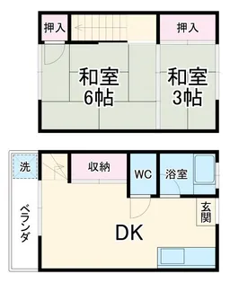 千葉県浦安市富士見2【一戸建】の間取り