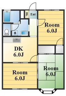 ドミール長野【2階】の間取り