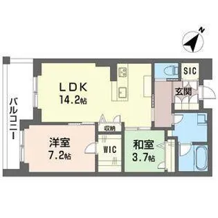 ドッゴミーム【4階】の間取り
