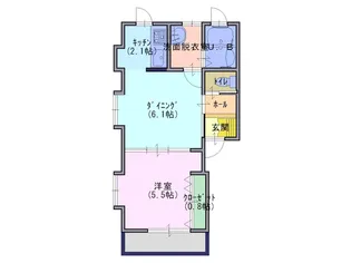ラルシティB棟【2階】の間取り