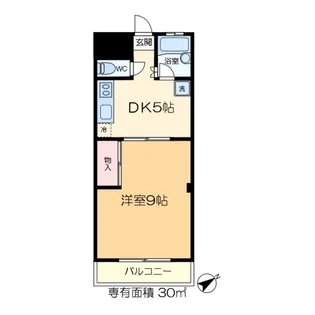 コーポ高鈴【2階】の間取り
