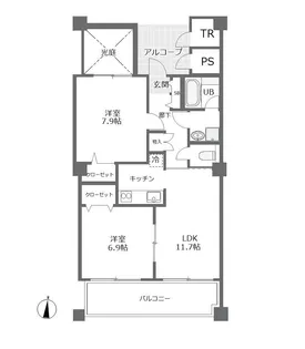 ラトナ東口ビル【5階】の間取り